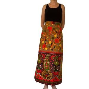 1960's Paisley Maxi Skirt